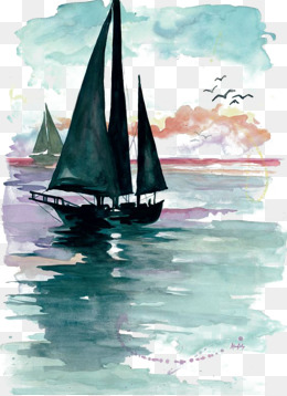 260x358 Watercolor Sailboat Png Images Vectors And Psd Files Free