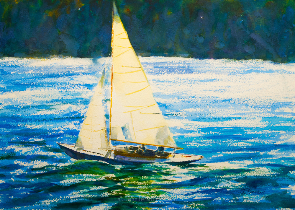 1000x711 How To Paint A Sailboat Watercolor Painting Tutorial