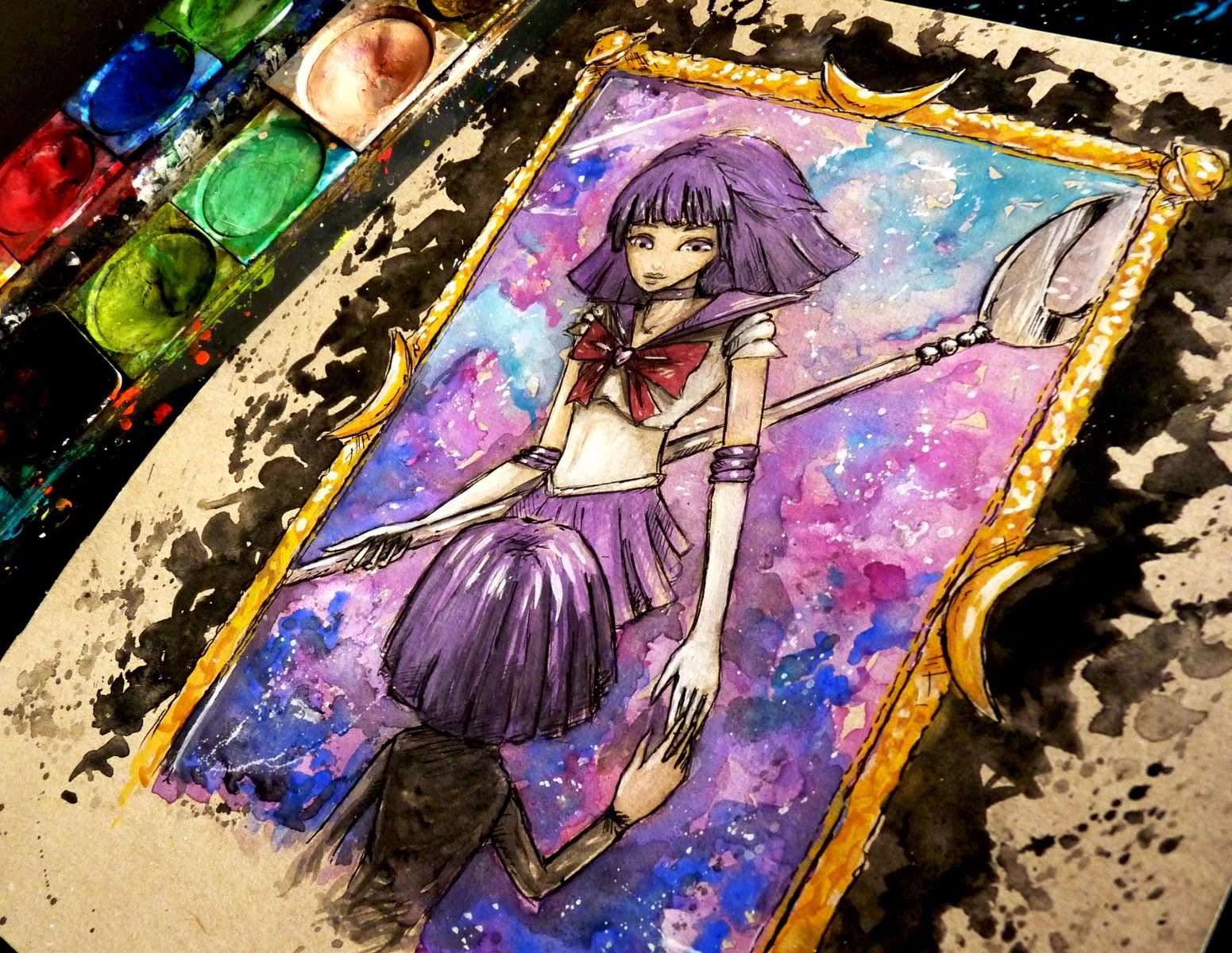 1551x1200 Watercolor Time Lapse Painting Ink)