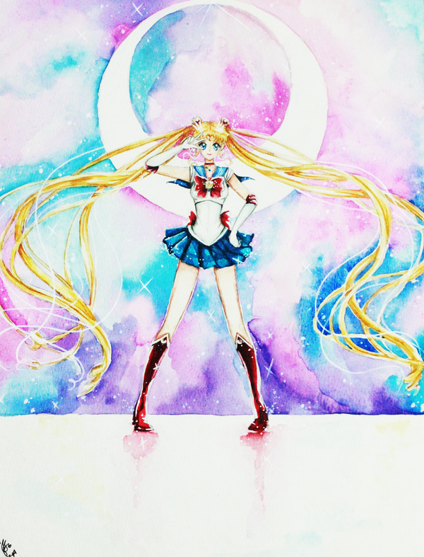 600x787 Watercolor Works Sailormoon Crystal 2 By Hikarisoul2