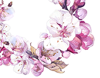 202x158 Sakura Watercolor On Behance