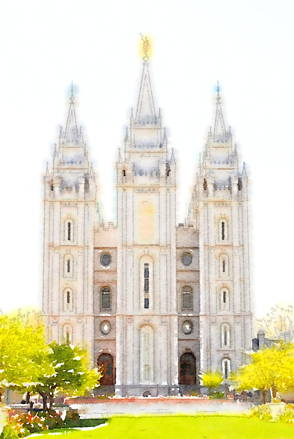 1005x1500 Salt Lake City Temple Clip Art