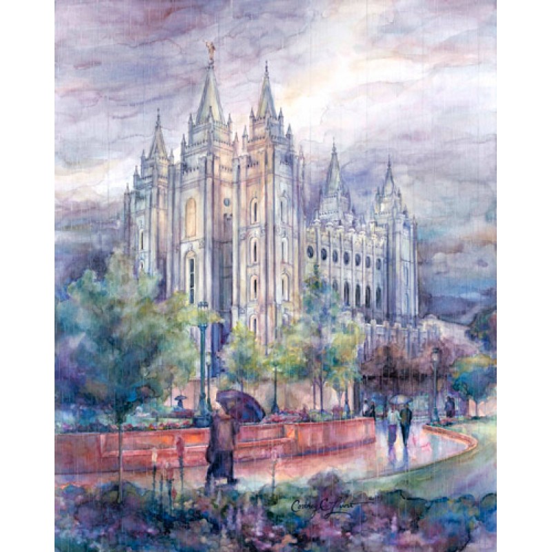 800x800 Salt Lake Temple Watercolor