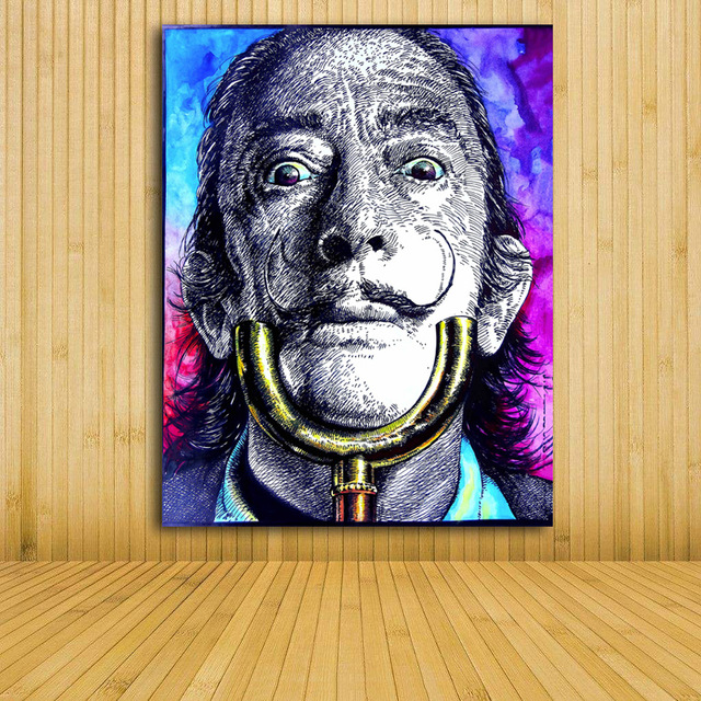Salvador Dali Watercolor