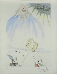 232x300 Salvador Dali, Moses, Signed Numbered Watercolor Etching Ebay