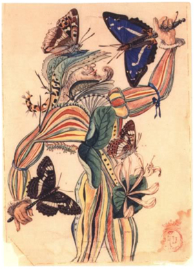 283x391 Llustration For By Salvador Dali, Watercolor And Ink