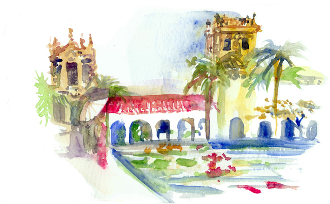 650x403 West Coast Urban Sketchers Sketchcrawl In San Diego Shiho Nakaza