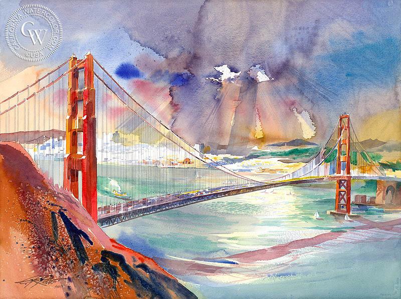 800x598 San Francisco And The Golden Gate, 2006, Art By Ken Potter