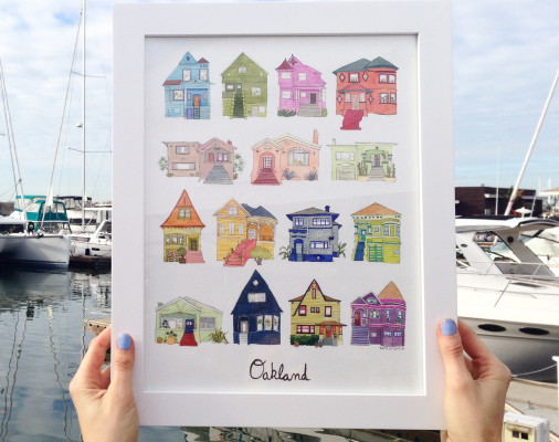 506x400 Capturing Bay Area Houses With Watercolors And A Brush Oakland North