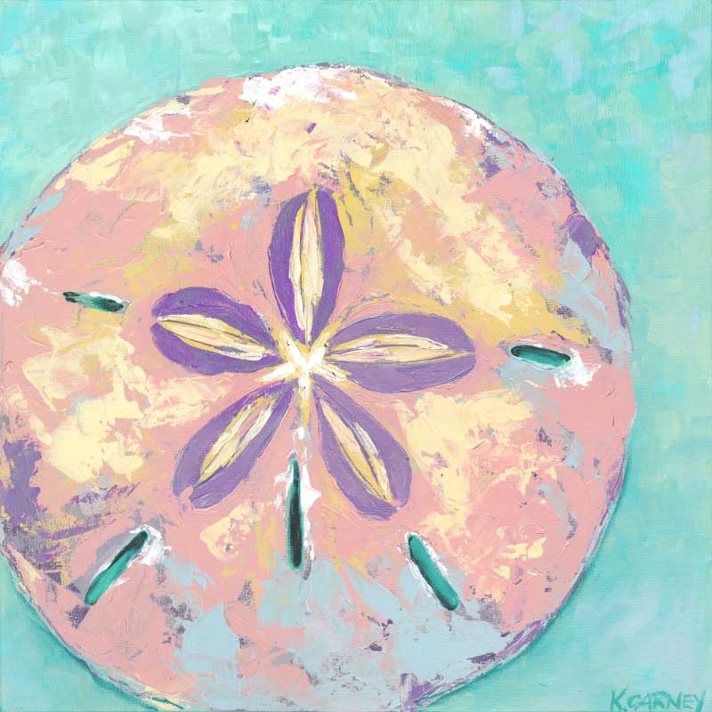 800x800 St. Tropez Sand Dollar Paintings By Katherine Carney