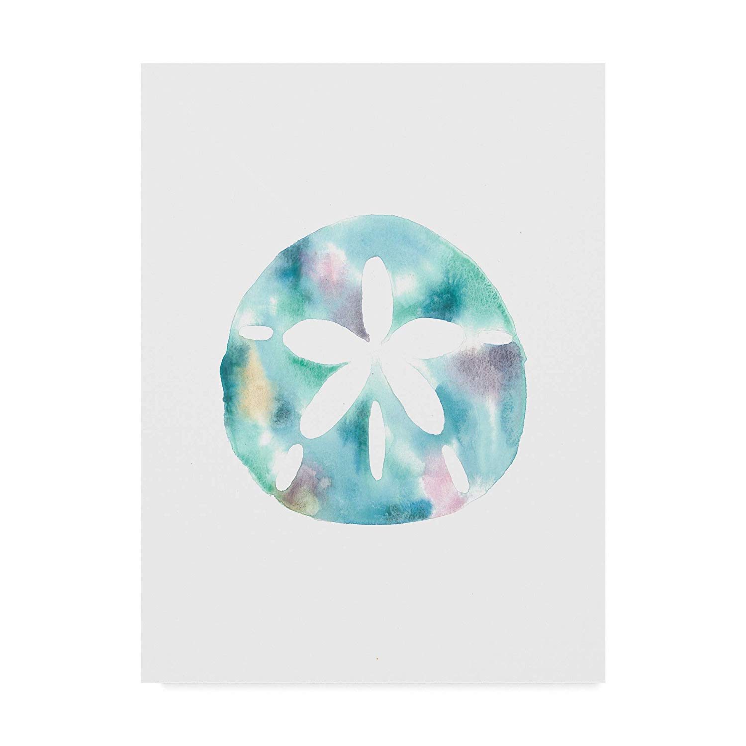 1500x1500 Trademark Fine Art Sand Dollar Watercolor By Nicky
