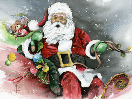 439x329 Santa Claus Art By Ryan