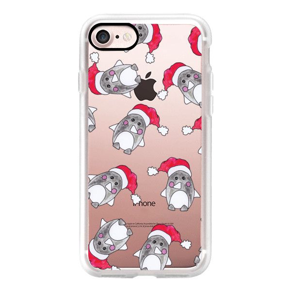 600x600 Cute Christmas Penguin And Santa Hat Watercolor Illustrations