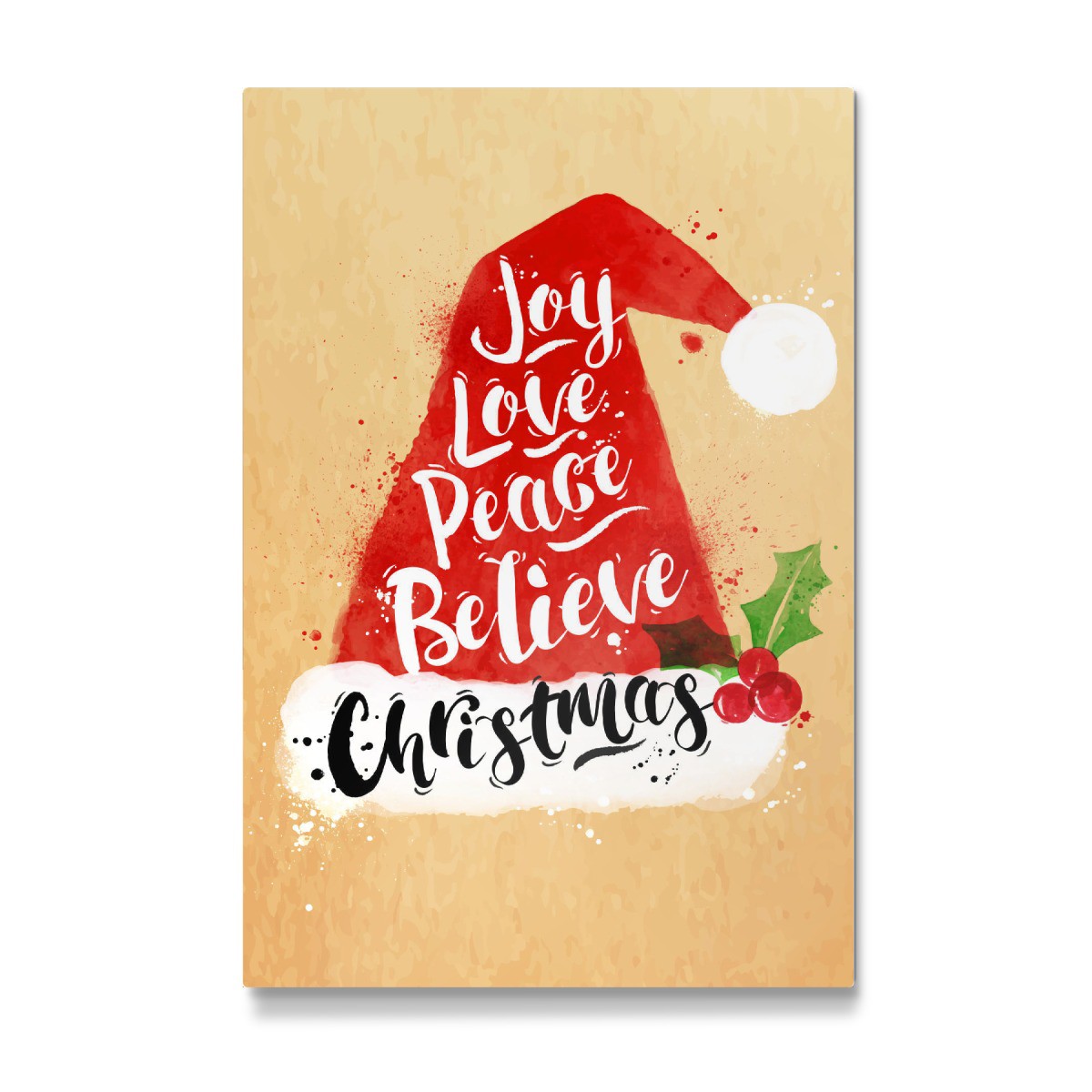 1200x1200 Purchase The Watercolor Santa Hat As A Gallery Print