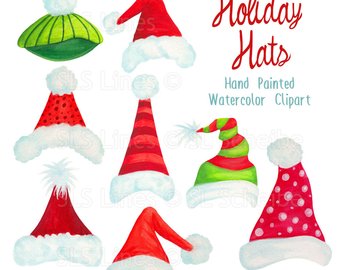 340x270 Santa Hat Clipart Christmas Clip Art Graphics Winter Hats