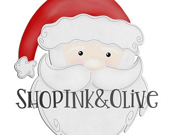 340x270 Santa Watercolor Etsy