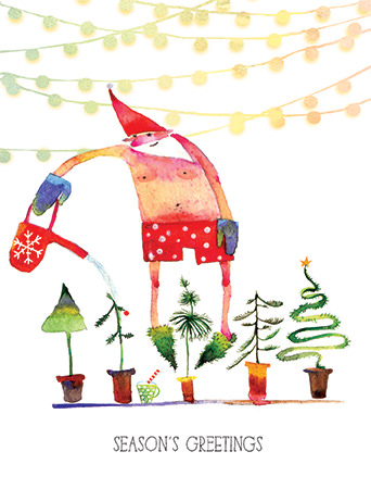 342x450 Santa Gardening