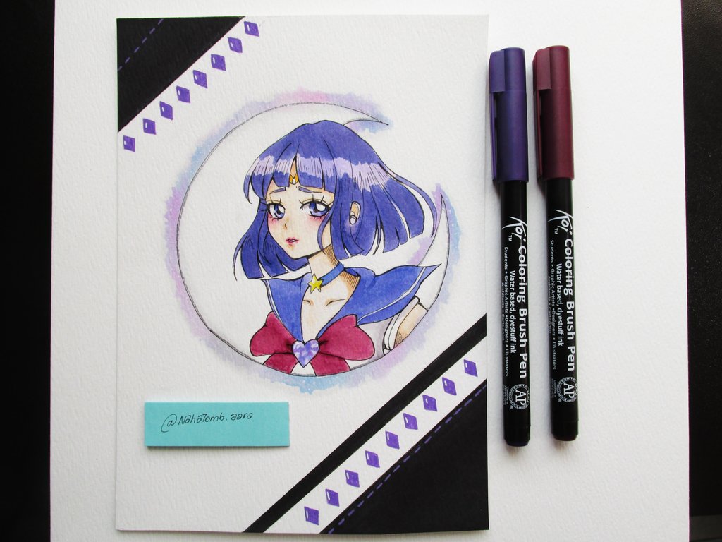 1024x768 Sailor Saturn Watercolor By Moophantomile