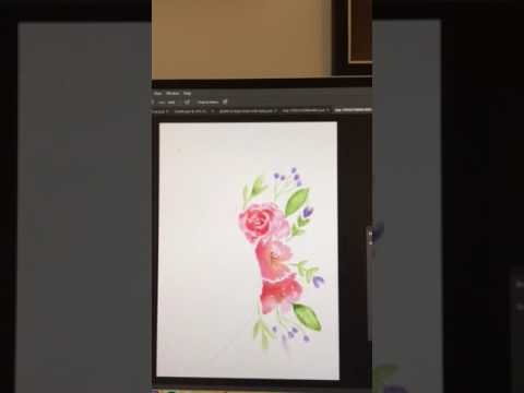 480x360 Editing Scanned Watercolour Art In Photoshop