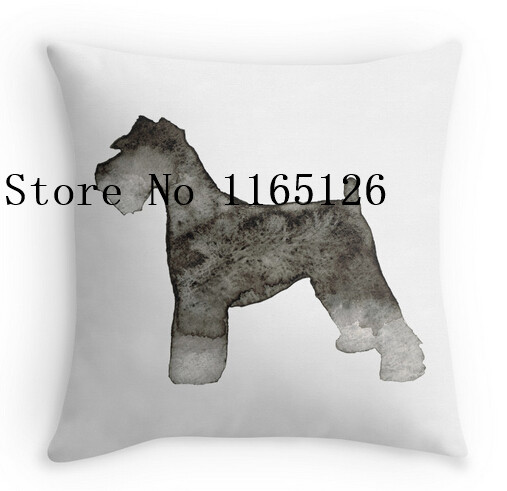 507x491 Hot Pillow Cases Cool Miniature Schnauzer Watercolor Two Sides