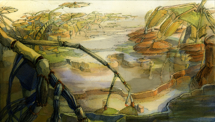 900x510 Pen And Watercolor Steamscape By Zirngibl