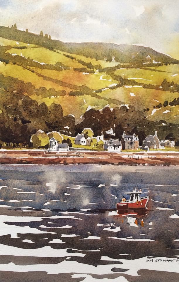611x960 Iain Stewart Watercolors Rothesay Scotland Watercolor