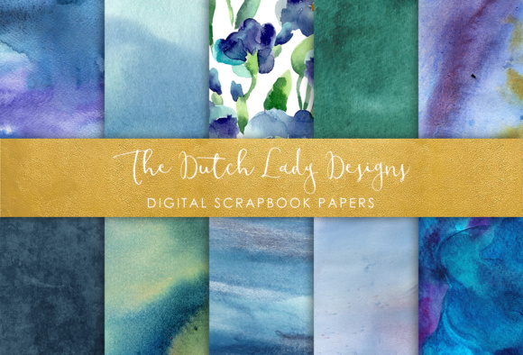 580x394 Digital Scrapbook Paper