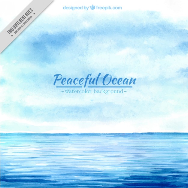 626x626 Oceanic Watercolor Background Vector Free Download