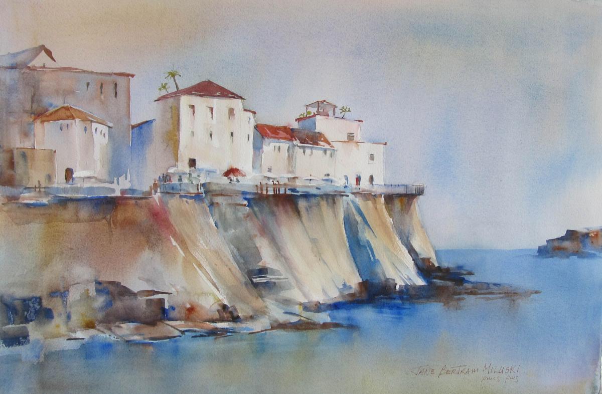 1200x786 Seaside, Syracusa Jane B. Miluski Watercolor