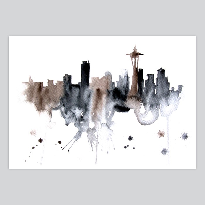 700x700 Watercolor Painting Seattle