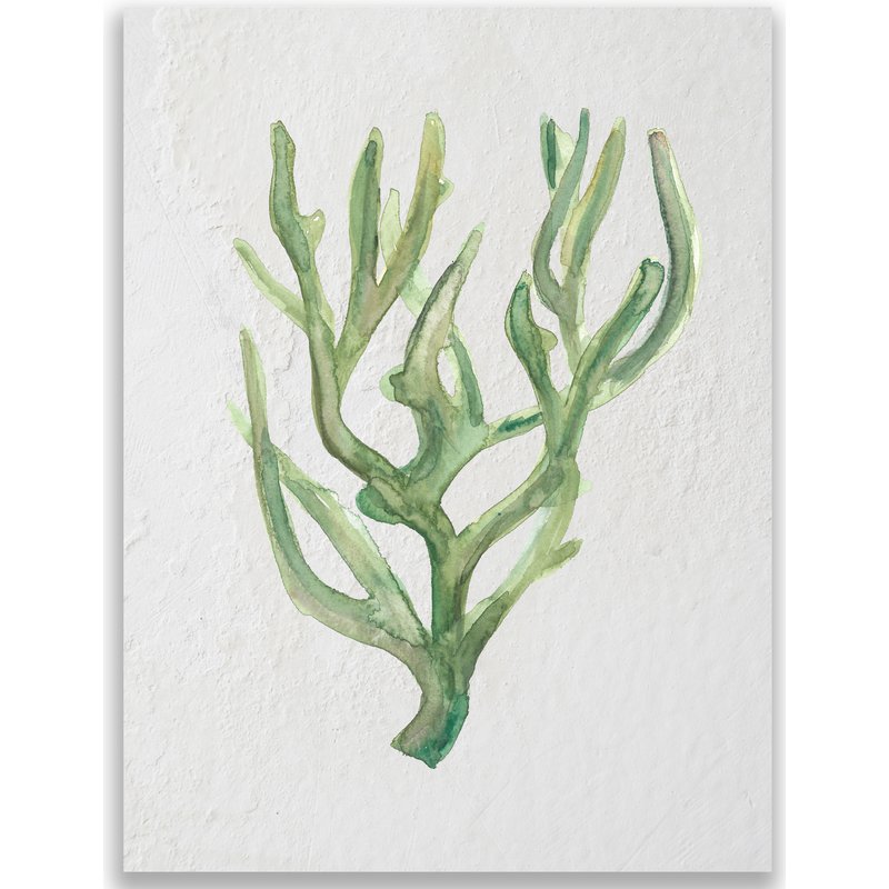 800x800 Jetty Home 10 H X 8 W Seaweed Watercolor Ocean Painting Print