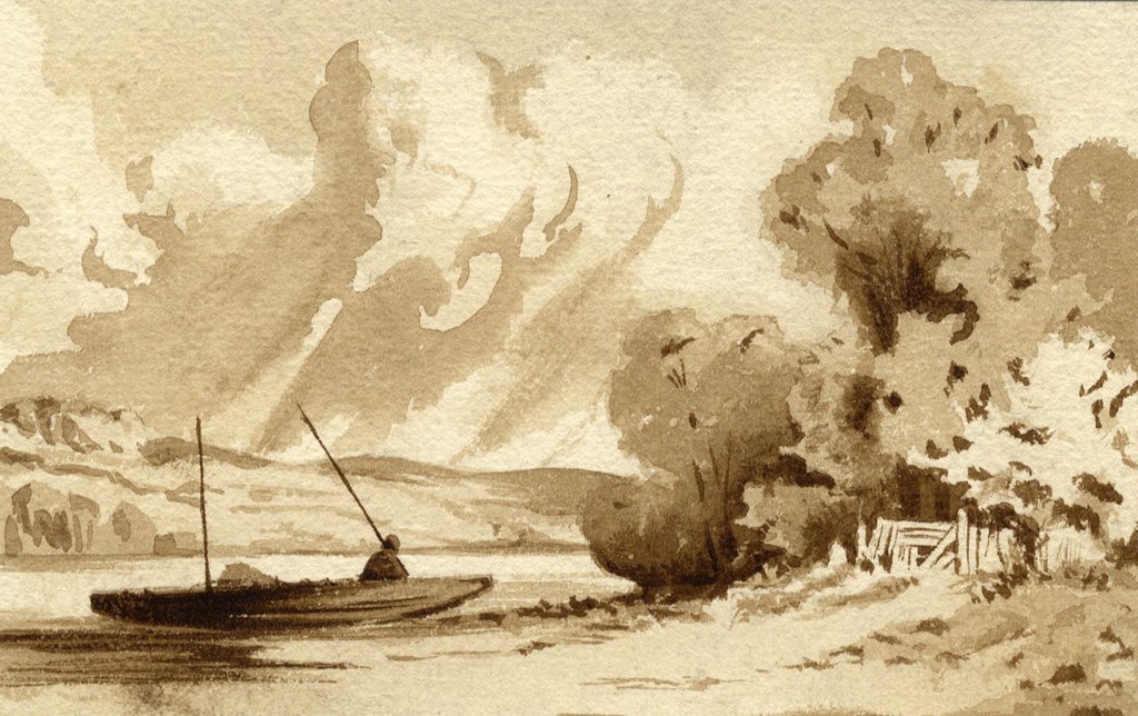 1024x644 Sepia Fisherman On The Lake