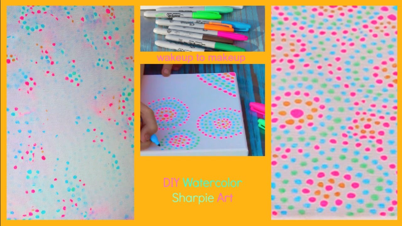 1280x720 Diy Watercolor Sharpie Art
