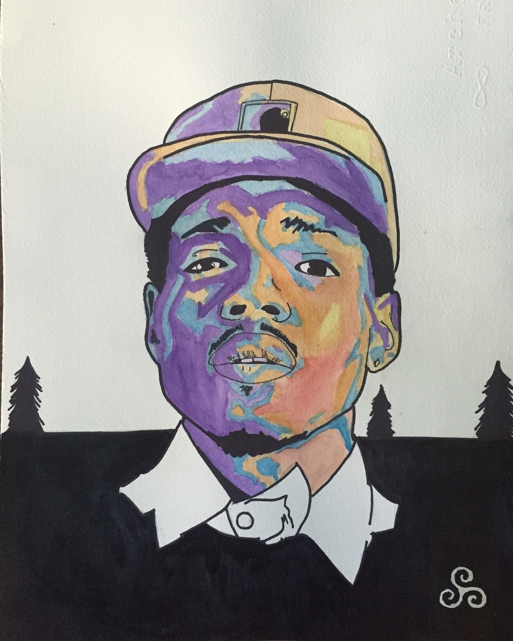 1000x1250 Watercolor And Sharpie Art Piece By Luca Marrazzo Delphian