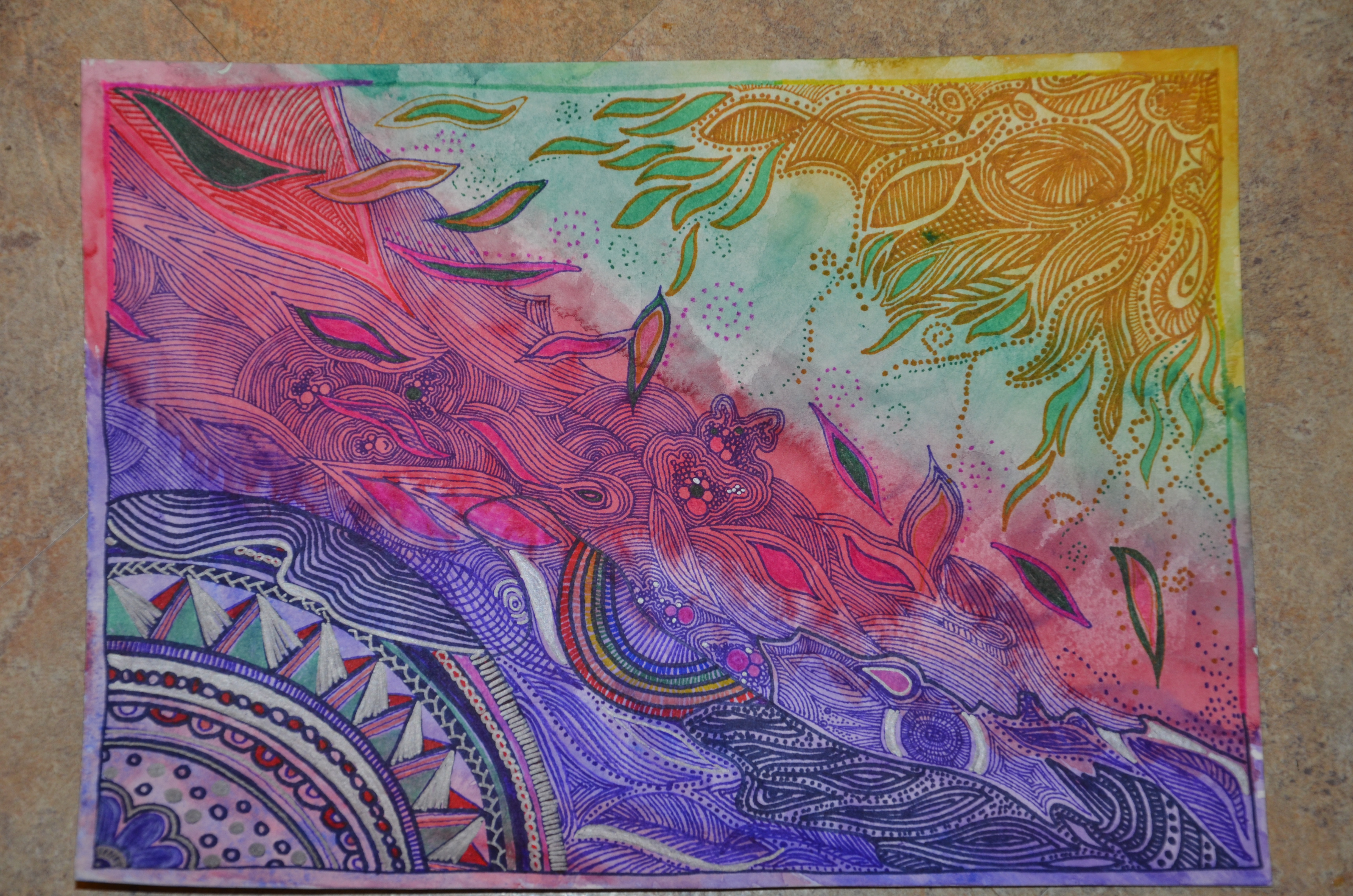 4928x3264 Watercolor And Sharpies Mindfully Artistic