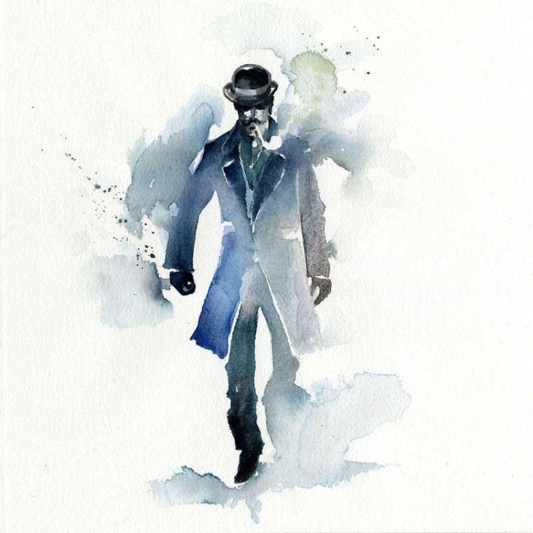 750x750 Sherlock Holmes Comics Sherlock Holmes, Watercolor