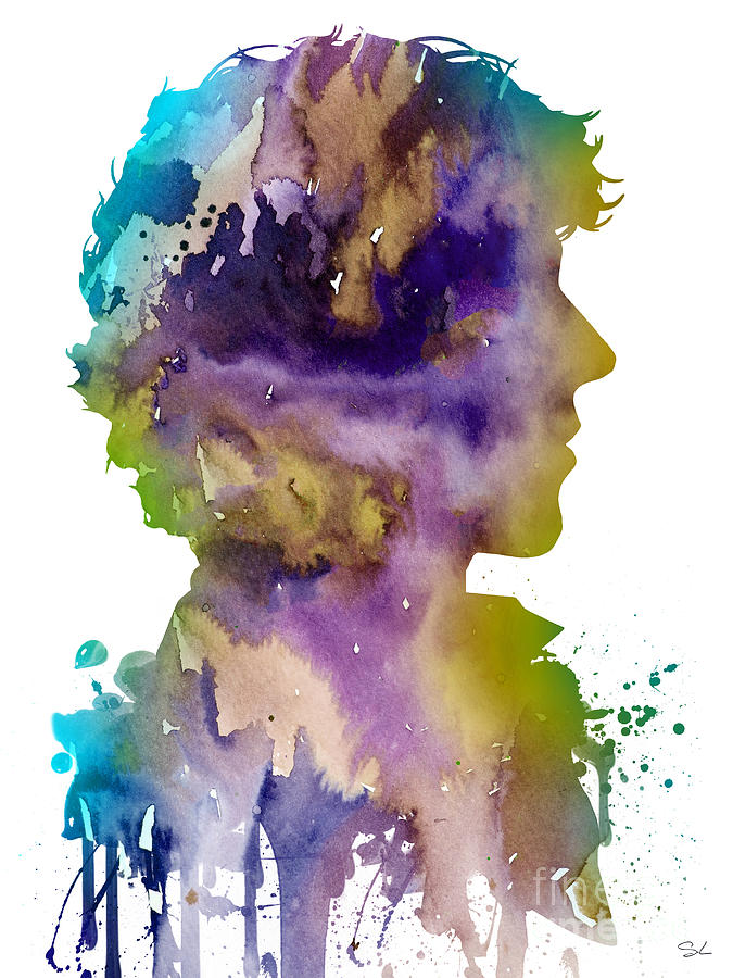 675x900 Sherlock Holmes 2 Painting By Watercolor Girl
