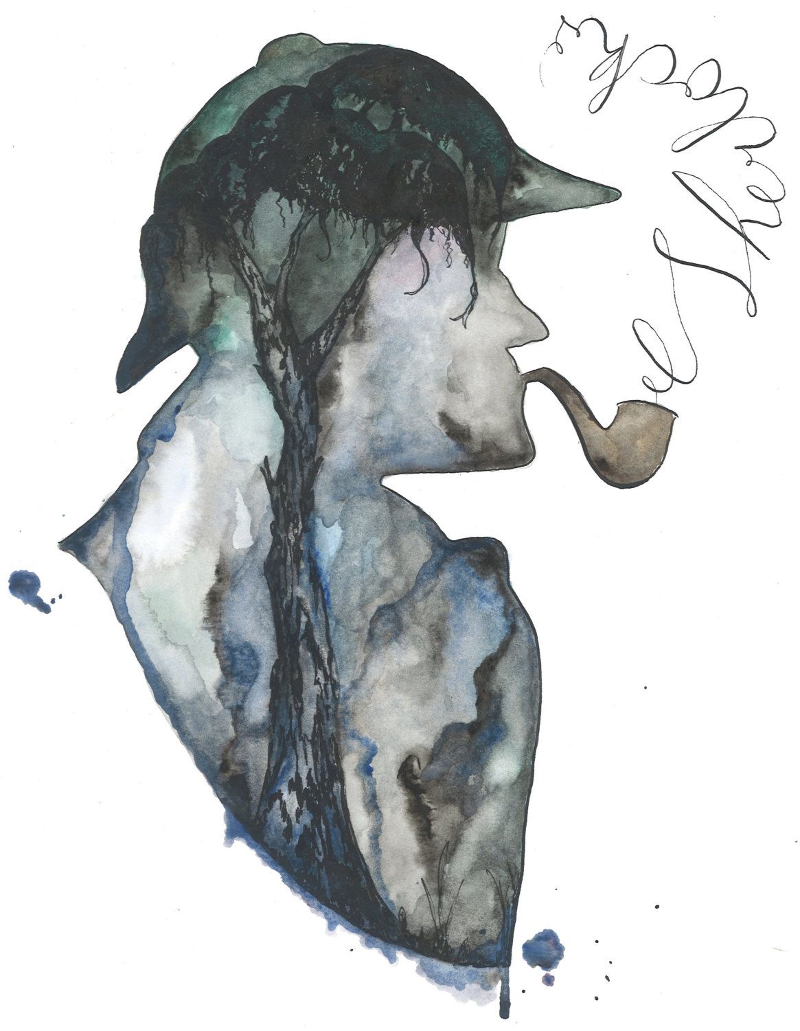 Sherlock Holmes Watercolor at GetDrawings | Free download