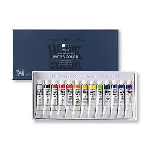 500x500 Shinhan Professional Watercolor Paint 7.5ml Tubes 13 Color Set