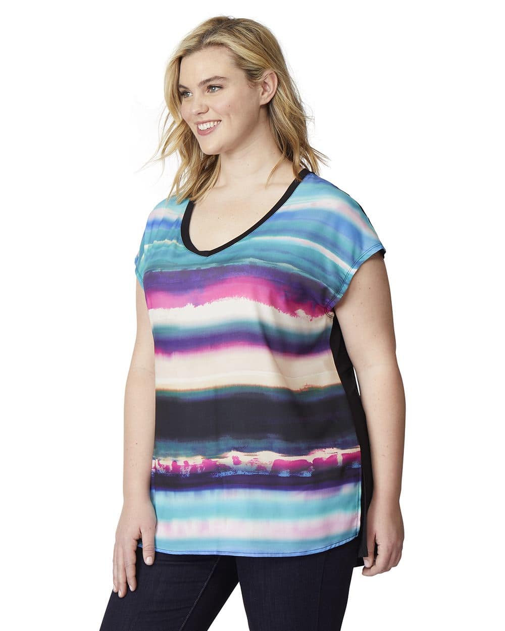 1000x1250 Rebel Wilson Mixed Fabric Watercolor Sublimation T Shirt