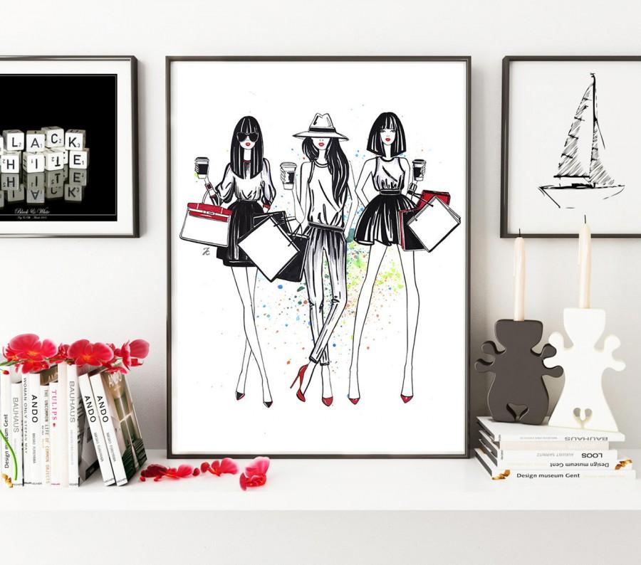 900x794 Fashion Girls, Fashion Illustration, Fashion Girl Art, Shopping