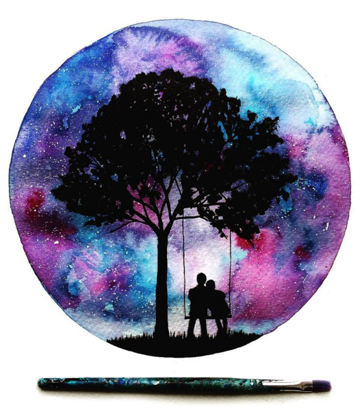 529x597 Beautiful Silhouette Paintings By British Artist Danielle Foye