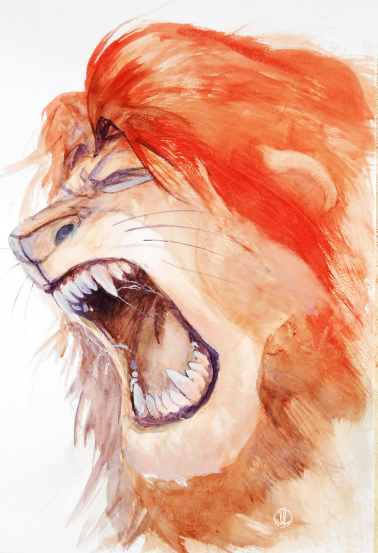 739x1080 Simba Watercolor Sketch By Jlawe
