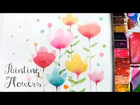 480x360 How To Paint Wildflowers In Watercolor Easy Tutorial