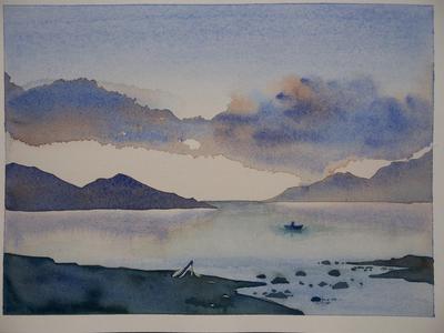 400x300 Simple Landscape (Watercolor)