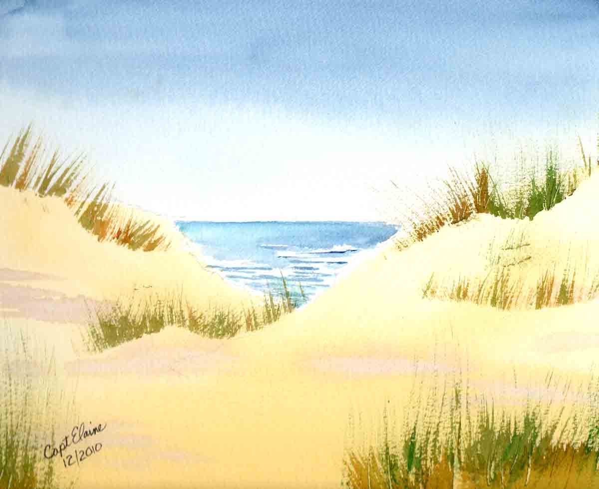 1200x979 Watercolor Seascape Paintings Simple Landscape Watercolor