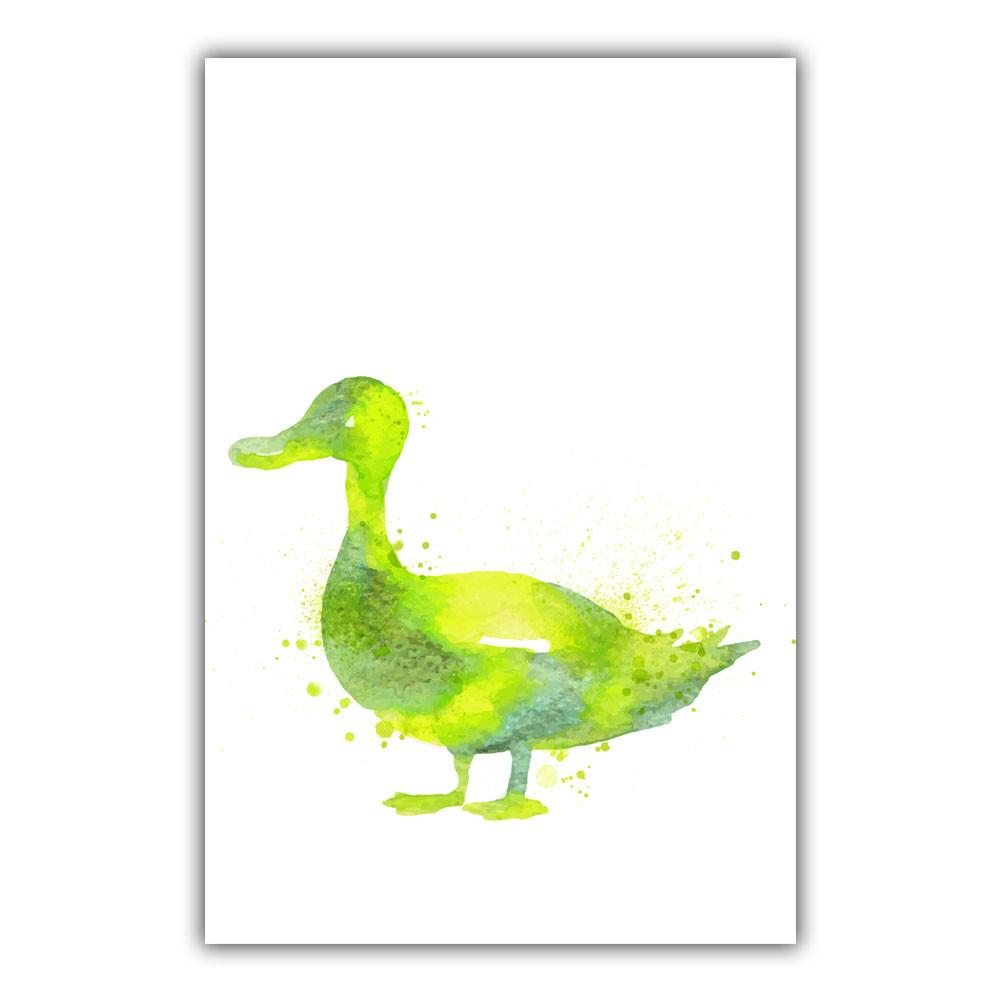 1000x1000 Modern Simple Watercolor Animals A4 Art Print Poster Funky Canvas