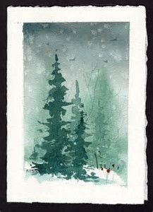 217x300 Image Result For Simple Watercolor Christmas Greeting Cards Art