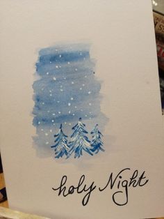 236x314 Simple Watercolor Christmas Card Tutorial! Happy Handmade