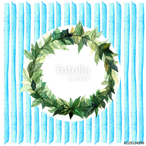 500x500 Simple And Cute Floral Circle Wreath With Spring Branches Leaves